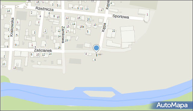 Nowy Korczyn, Kępa, 8, mapa Nowy Korczyn