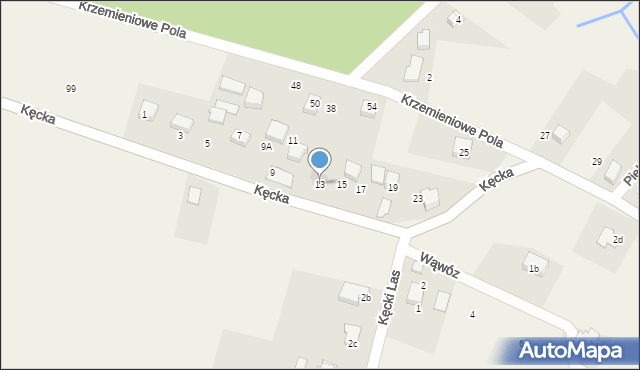 Pisarzowice, Kęcka, 13, mapa Pisarzowice
