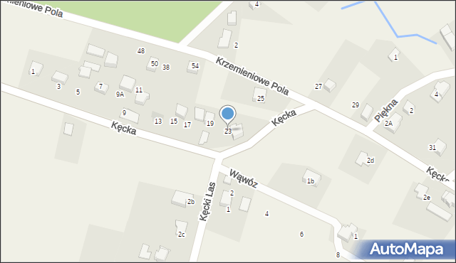 Pisarzowice, Kęcka, 23, mapa Pisarzowice