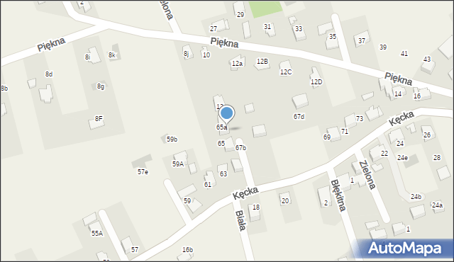 Pisarzowice, Kęcka, 67, mapa Pisarzowice