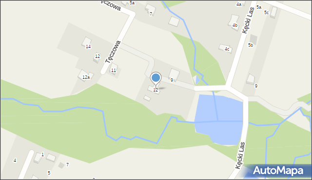 Pisarzowice, Kęcki Las, 12, mapa Pisarzowice