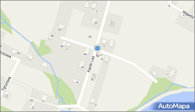 Pisarzowice, Kęcki Las, 5a, mapa Pisarzowice