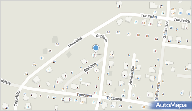 Płońsk, Keplera Jana, 11, mapa Płońsk