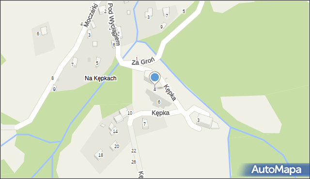 Przyłęków, Kępka, 4, mapa Przyłęków