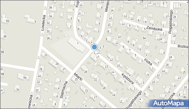 Pszczyna, Kędziora Ludwika, 19, mapa Pszczyny