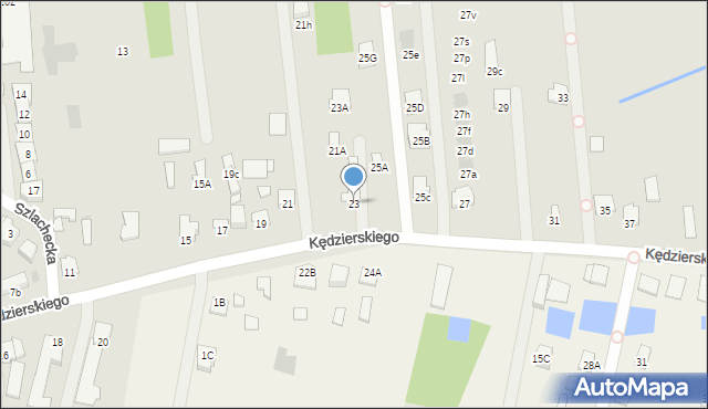 Radom, Kędzierskiego Apoloniusza, 23, mapa Radomia