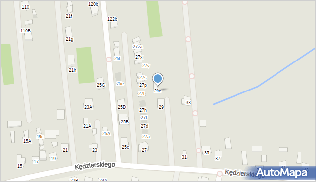 Radom, Kędzierskiego Apoloniusza, 29c, mapa Radomia