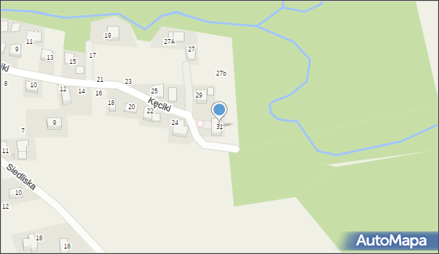 Radziszów, Kęciki, 31, mapa Radziszów