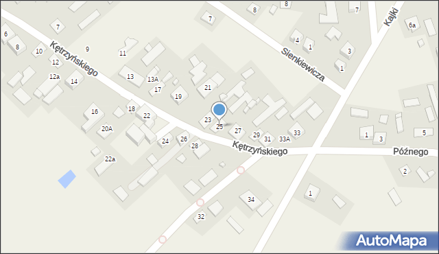 Rozogi, Kętrzyńskiego Wojciecha, 25, mapa Rozogi