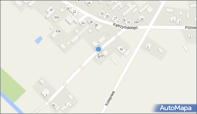 Rozogi, Kętrzyńskiego Wojciecha, 32, mapa Rozogi