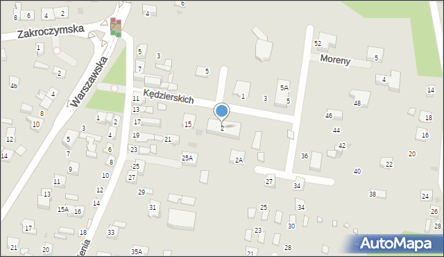Serock, Kędzierskich Antoniego i Apoloniusza, 2, mapa Serock