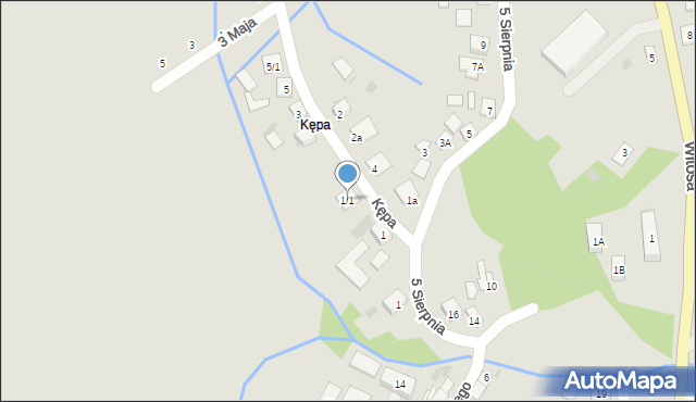 Skalbmierz, Kępa, 1/1, mapa Skalbmierz