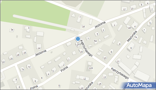 Stare Juchy, Kętrzyńskiego Wojciecha, 17, mapa Stare Juchy