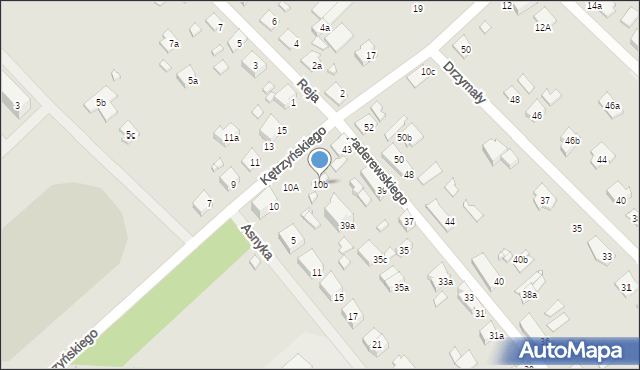 Szczytno, Kętrzyńskiego Wojciecha, 10b, mapa Szczytno