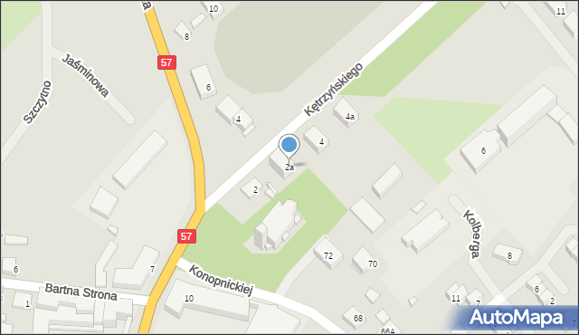 Szczytno, Kętrzyńskiego Wojciecha, 2a, mapa Szczytno