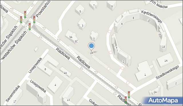 Warszawa, Kędzierskiego Apoloniusza, 1A, mapa Warszawy