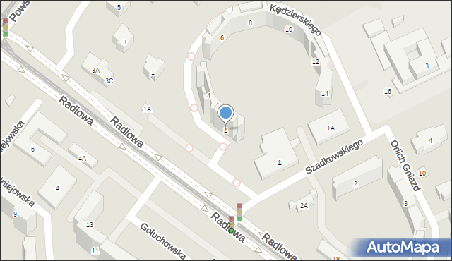 Warszawa, Kędzierskiego Apoloniusza, 2, mapa Warszawy