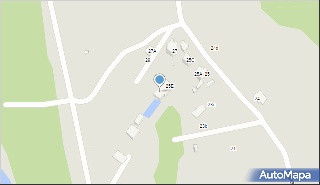 Warszawa, Kępa Tarchomińska, 25F, mapa Warszawy