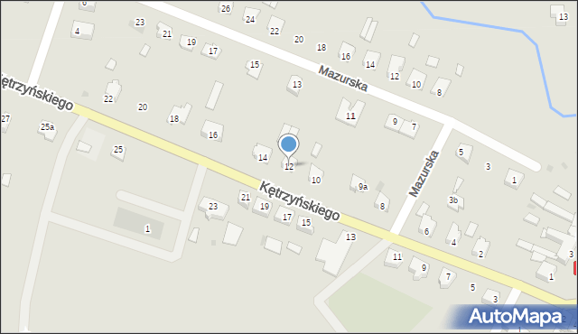 Wielbark, Kętrzyńskiego Wojciecha, 12, mapa Wielbark