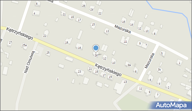 Wielbark, Kętrzyńskiego Wojciecha, 14, mapa Wielbark