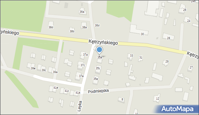 Wielbark, Kętrzyńskiego Wojciecha, 35a, mapa Wielbark