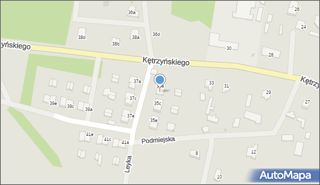 Wielbark, Kętrzyńskiego Wojciecha, 35b, mapa Wielbark