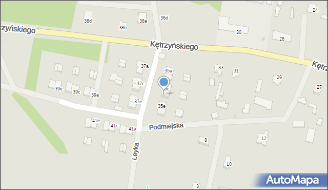 Wielbark, Kętrzyńskiego Wojciecha, 35d, mapa Wielbark