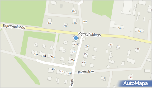 Wielbark, Kętrzyńskiego Wojciecha, 37a, mapa Wielbark