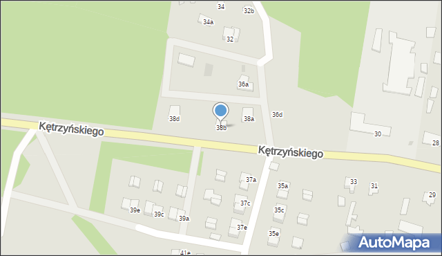 Wielbark, Kętrzyńskiego Wojciecha, 38b, mapa Wielbark