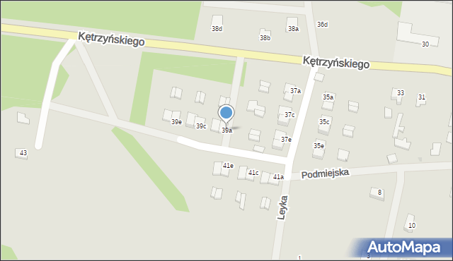 Wielbark, Kętrzyńskiego Wojciecha, 39a, mapa Wielbark