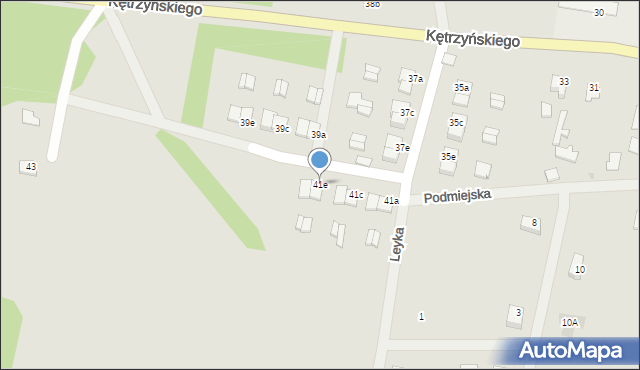 Wielbark, Kętrzyńskiego Wojciecha, 41e, mapa Wielbark