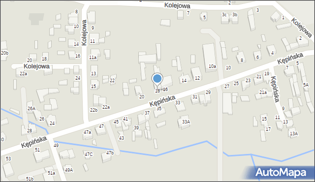 Wieruszów, Kępińska, 18, mapa Wieruszów