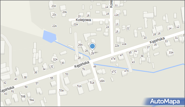 Wieruszów, Kępińska, 24, mapa Wieruszów