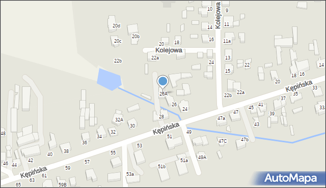 Wieruszów, Kępińska, 26A, mapa Wieruszów