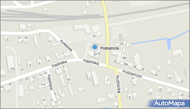 Wieruszów, Kępińska, 2A, mapa Wieruszów