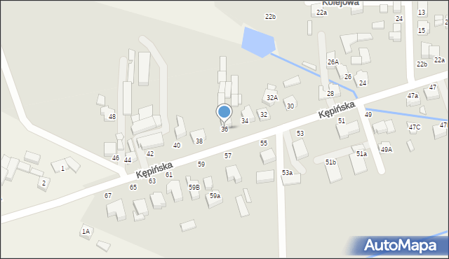 Wieruszów, Kępińska, 36, mapa Wieruszów