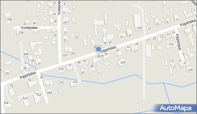 Wieruszów, Kępińska, 37, mapa Wieruszów