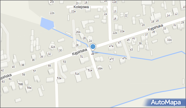 Wieruszów, Kępińska, 49, mapa Wieruszów