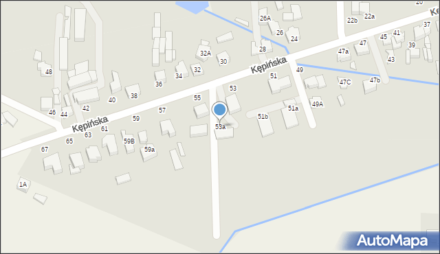 Wieruszów, Kępińska, 53a, mapa Wieruszów