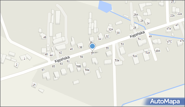 Wieruszów, Kępińska, 57, mapa Wieruszów