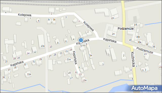 Wieruszów, Kępińska, 7, mapa Wieruszów