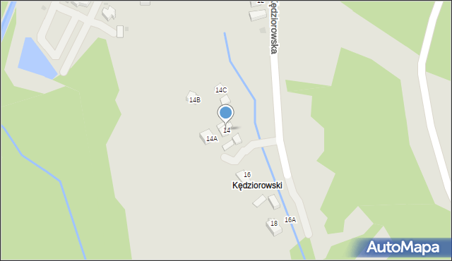 Wisła, Kędziorowska, 14, mapa Wisła