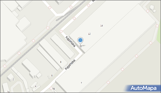 Wrocław, Kępińska, 10, mapa Wrocławia