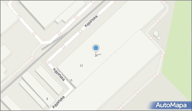 Wrocław, Kępińska, 14, mapa Wrocławia