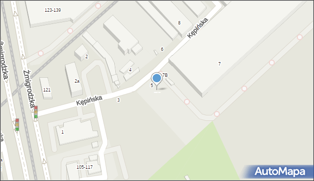 Wrocław, Kępińska, 7A, mapa Wrocławia