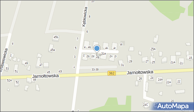 Wrocław, Kębłowicka, 2f, mapa Wrocławia