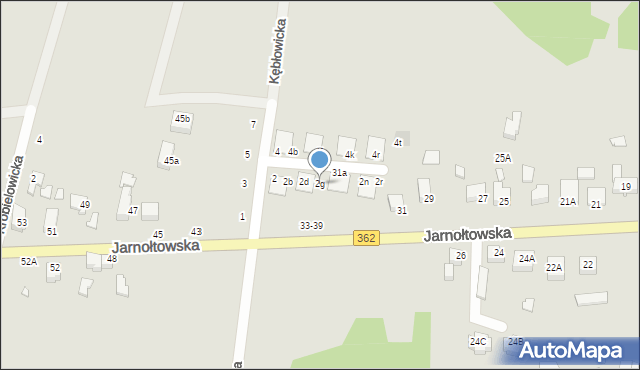 Wrocław, Kębłowicka, 2g, mapa Wrocławia