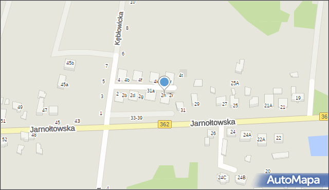 Wrocław, Kębłowicka, 2p, mapa Wrocławia