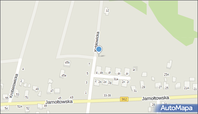 Wrocław, Kębłowicka, 6, mapa Wrocławia