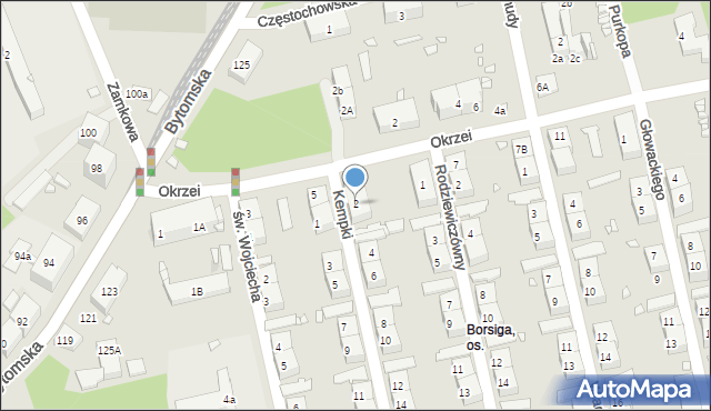 Zabrze, Kempki Pawła, 2, mapa Zabrza